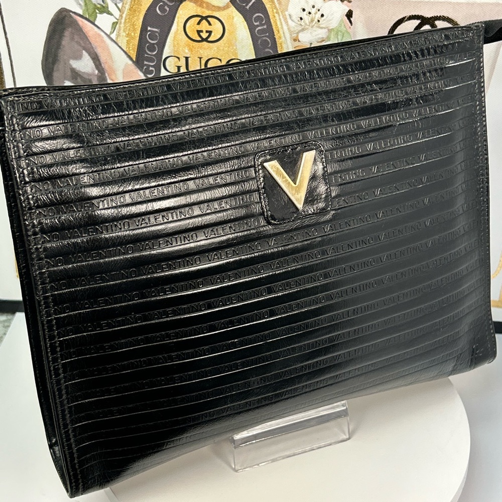 Mario Valentino Leather Large Business Bag 😍🖤 - Picture 3 of 17